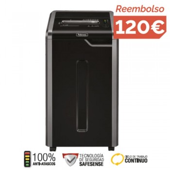 DESTRUCTORA FELLOWES 325CI 24H PARTÍCULAS 4X38MM 83L P4