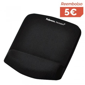 ALFOMBRILLA CON REPOSAMUÑECAS FELLOWES FOAM FUSION PLUSTOUCH NEGRO