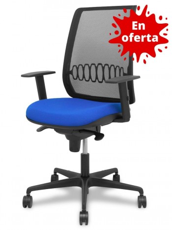 SILLA DE OFICINA ERGONÓMICA CON MALLA TRANSPIRABLE ALARES AZUL