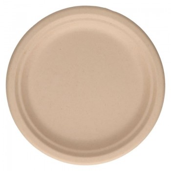 PLATO DE CARTÓN DE FIBRA 22CM KRAFT 800 UNIDADES