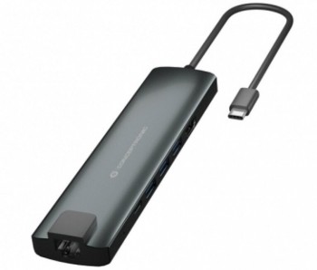 HUB ADAPTADOR CONCEPTRONIC DONN06G 9 EBN 1 USB-C A HDMI/USB-C PD/USB-C DATA/USB 3.0/SD/TF/RJ45