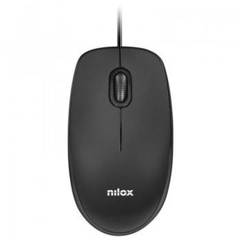 RATÓN ÓPTICO USB NEGRO NILOX MOUSB1003