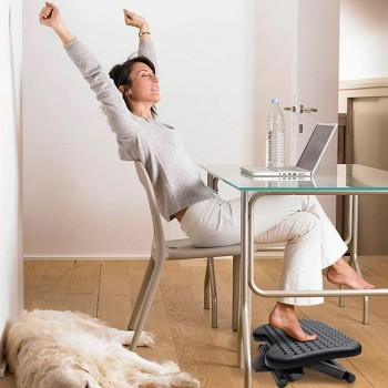 REPOSAPIÉS  AJUSTABLE DERECHA IZQUIERDA EFECTO MASAJE Q-CONNECT
