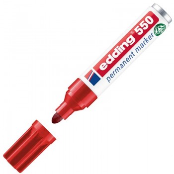 ROTULADOR PERMANENTE EDDING 550 ROJO