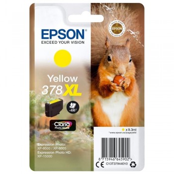 CARTUCHO EPSON 378XL AMARILLO PHOTO HD C13T37944010 XP-15000 XP-8500