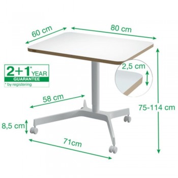 MESA ELEVABLE NEUMÁTICA COMPACTA LEITZ ERGO