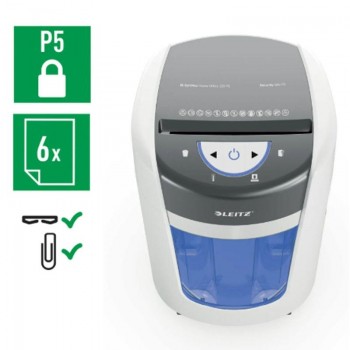 DESTRUCTORA LEITZ IQ OPTIMAX HOME OFFICE 225 6H MICROCORTE 2X15MM 15L P5