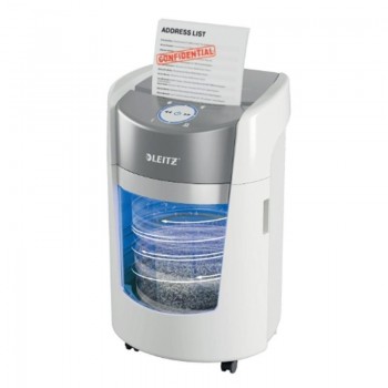 DESTRUCTORA LEITZ IQ OPTIMAX OFFICE 350 8H MICROCORTE 2X15MM 22L P5