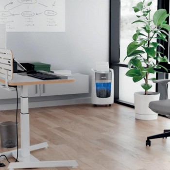 DESTRUCTORA LEITZ IQ OPTIMAX OFFICE 350 8H MICROCORTE 2X15MM 22L P5