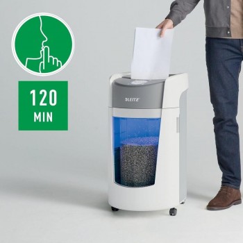 DESTRUCTORA LEITZ IQ OPTIMAX OFFICE 550 10H MICROCORTE 2X15MM 35L P5