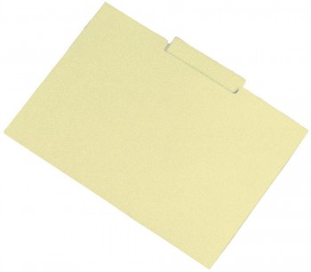 SUBCARPETA CON PESTAÑA CENTRAL FOLIO AMARILLO GIO