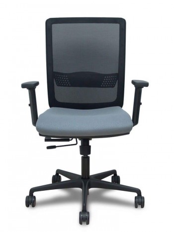 SILLA DE OFICINA  HACHES TRASLACK  ASIENTO GRIS BRAZOS 2D