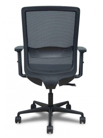 SILLA DE OFICINA  HACHES TRASLACK  ASIENTO GRIS BRAZOS 2D