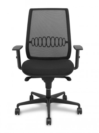 SILLA DE OFICINA ERGONÓMICA CON MALLA TRANSPIRABLE ALARES NEGRO