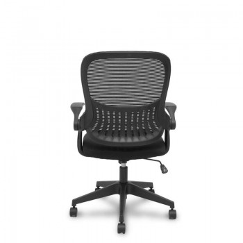 SILLA DE OFICINA OPTI544 NEGRO RESPALDO MALLA NEGRO